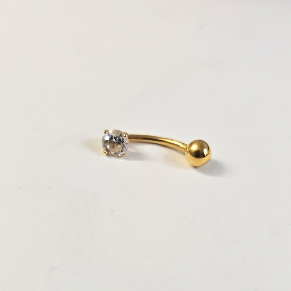 14K Gold Belly Button Ring
